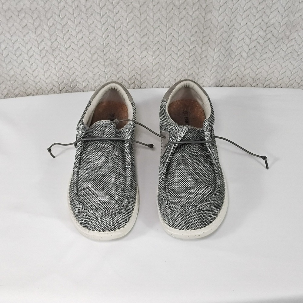 Bruno Marc Knit Loafers Grey Lightweight Casual Moccasins Mens 9 Travel, Comfort